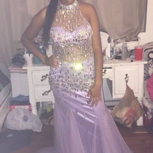 Lavender prom dress